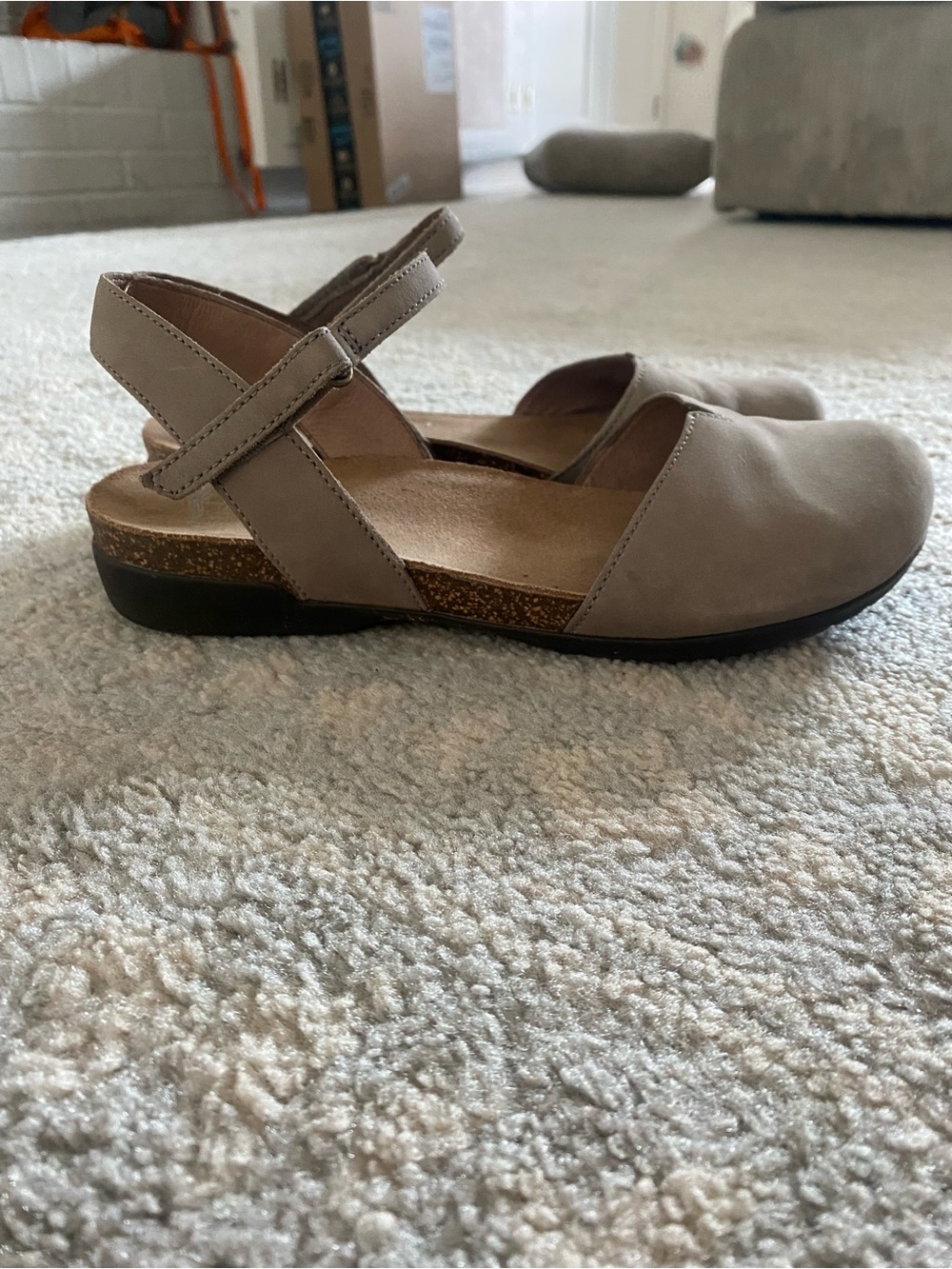 Dansko Taupe Ankle-Strap Comfort Sandals